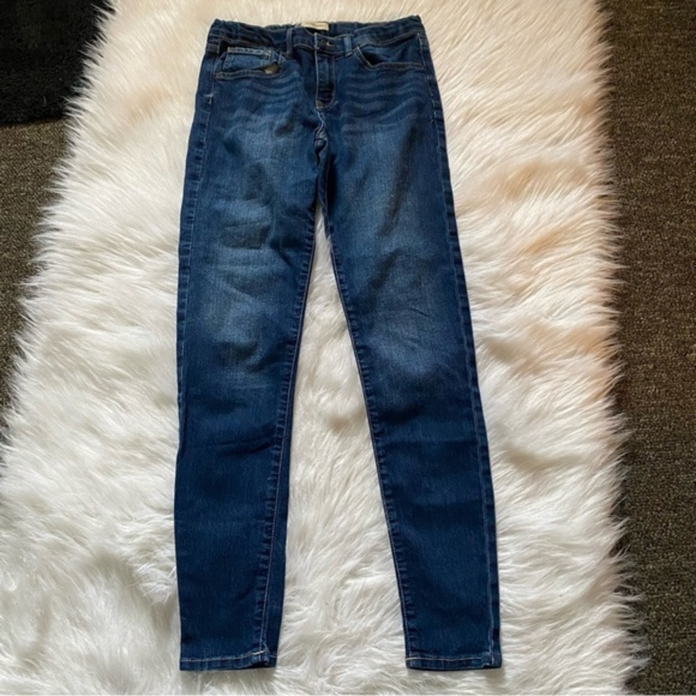 Levi’s Jeans Women’s Size 16 Reg 710 Super Skinny Blue Dark Wash Denim